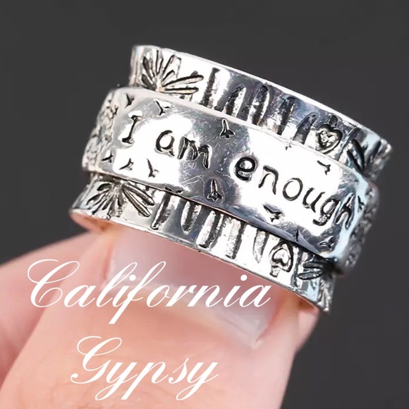 Motivational I Am Enough Inspirational Ring - Picture 2 of 8